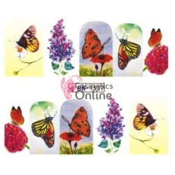 Stickere cu Apa pentru unghii cod BN1537 Fluturasi